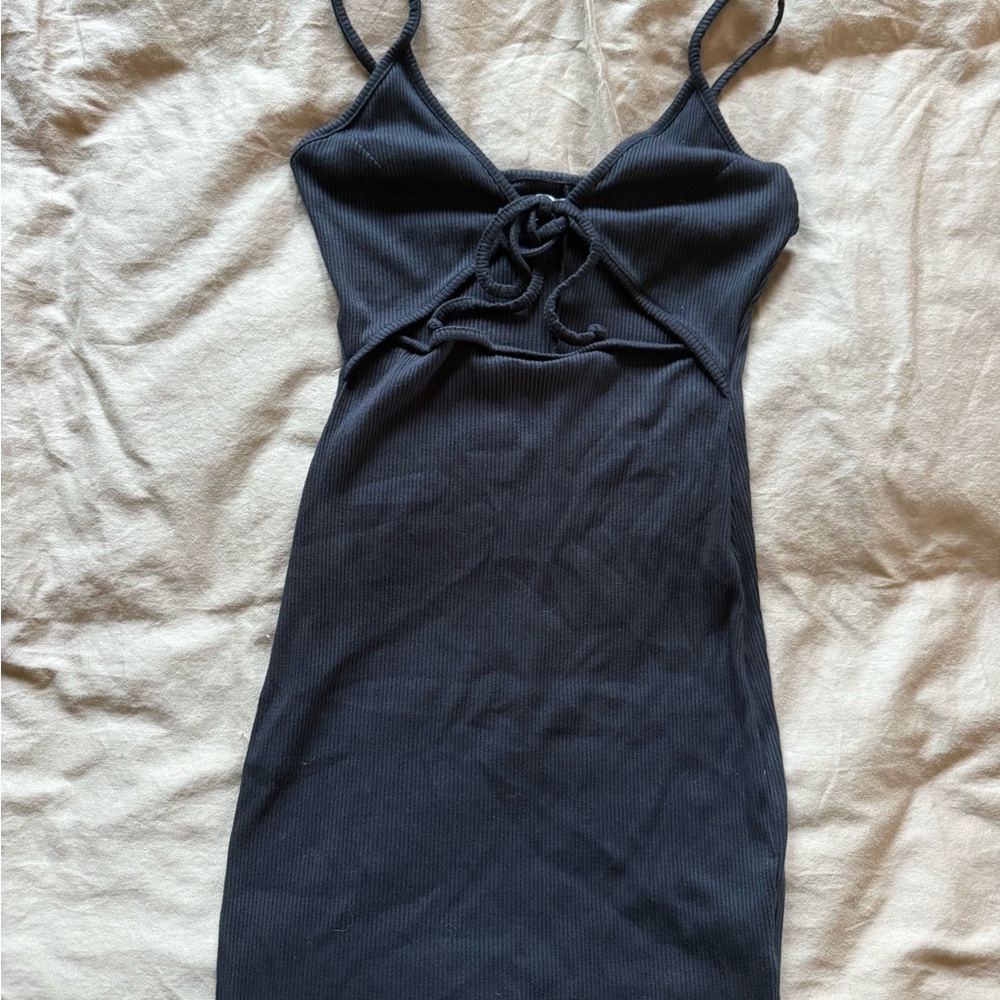 Elegant Black Spaghetti Strap Dress